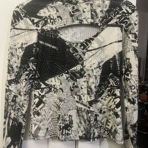 Y2K Eye Candy Black and White cutout Graphic Tee #fairygoth #y2k